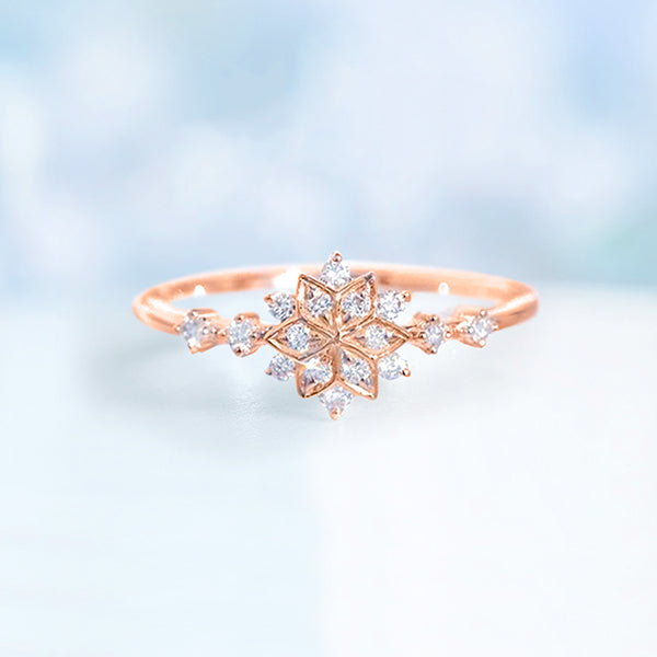 The Little Snowflake Ring