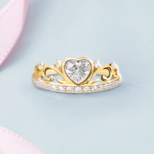 The Tiara Heart Ring