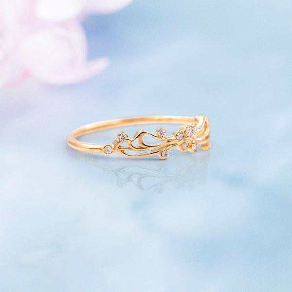 The Crystal Butterfly Ring